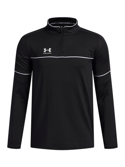 Under Armour Kids' Challenger Train Sports Sweatshirt, Black/White, Black/White