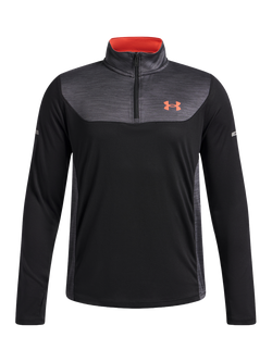 Under Armour Kids' Tech Utility 1/4 Zip Top, Bl/Venom Red