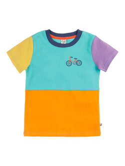 Frugi Kids' Penryn Circular T-Shirt, Multi, Multi
