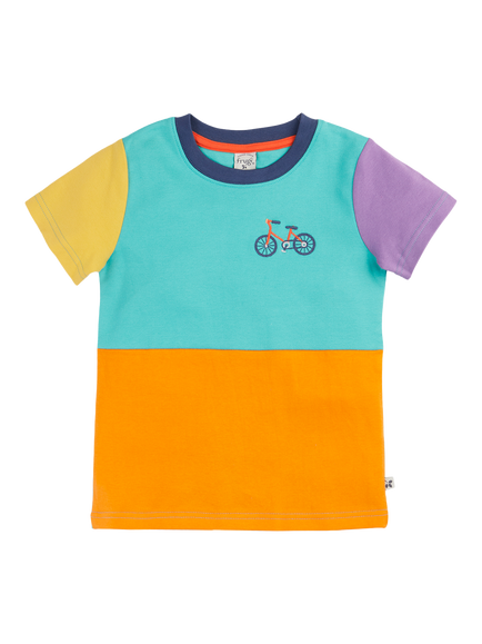 Frugi Kids' Penryn Circular T-Shirt, Multi, Multi