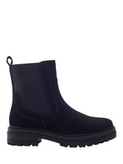 Moda in Pelle Olainie Suede Block Heel Ankle Boots, Black