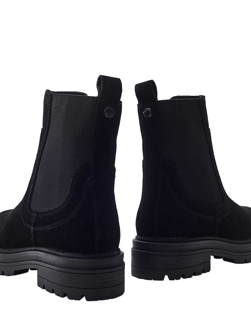 Product image 3 of 4, which shows Moda in Pelle Olainie Suede Block Heel Ankle Boots, Black, 8