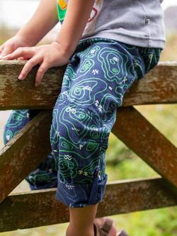 Frugi Kids' Pioneer Print Trousers, Multi - view 2, Multi