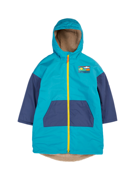 Frugi Kids' Atlantic Waterproof Changing Robe, Multi, Multi
