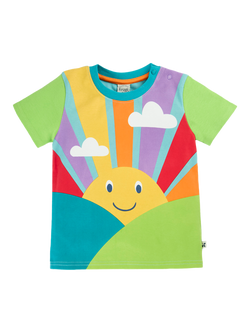 Frugi Kids' Iori Printed T-Shirt, Multi, Multi