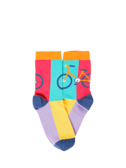 Frugi Kids' Rock My Socks, Pack of 3, Multi - view 2, Multi