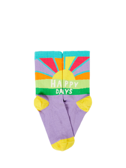 Frugi Kids' Sunnie Socks, Pack of 5, Multi - view 2, Multi