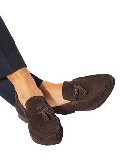 KG Kurt Geiger Frankie Suede Loafers, Brown - view 2, Brown