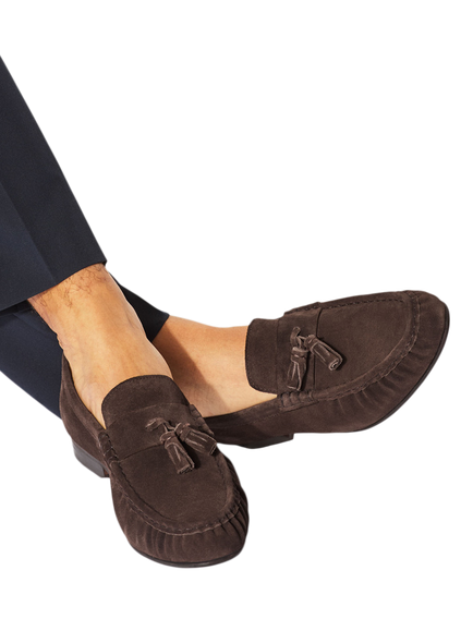 KG Kurt Geiger Frankie Slip On Suede Loafers, Blue Navy - view 2, Blue Navy