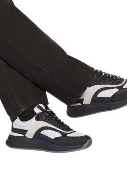 KG Kurt Geiger Jax Trainers, Black/White - view 2, Black/White