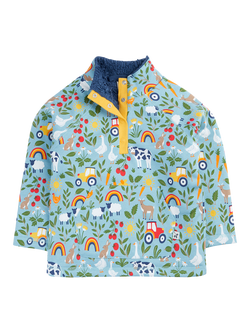 Frugi Kids' Cotton Snuggle Fleece, On The Farm, On The Farm
