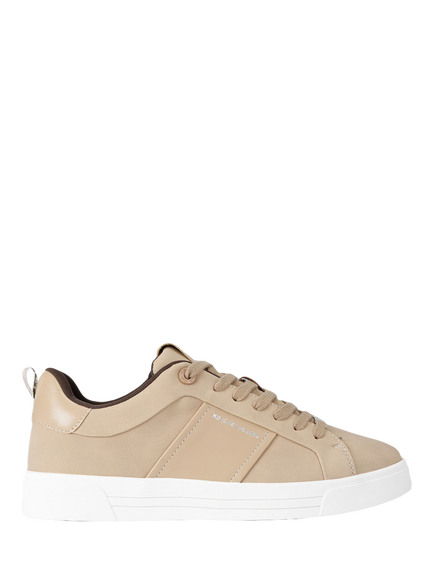 KG Kurt Geiger Noah Lace Up Trainers, Beige, Beige