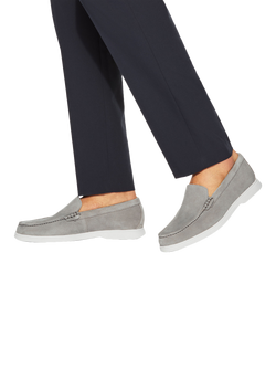 KG Kurt Geiger Sully Suede Slip-On Loafers - view 2, Brown Tan
