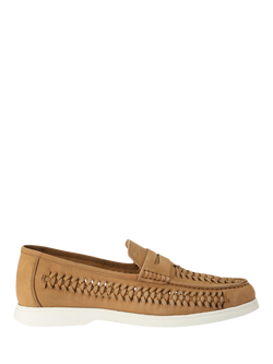 KG Kurt Geiger Sully Weave Slip-On Nubuck Loafers, Blue Navy, Blue Navy