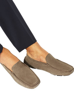KG Kurt Geiger Floyd Suede Loafers, Brown - view 2, Brown
