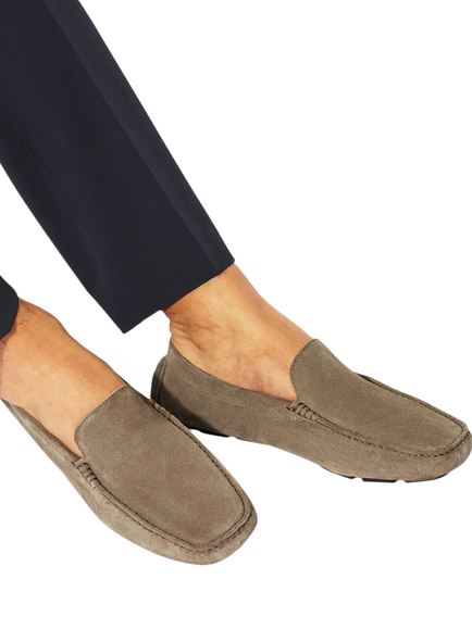 KG Kurt Geiger Floyd Suede Loafers, Brown - view 2, Brown