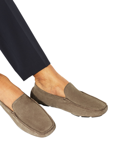KG Kurt Geiger Floyd Slip-On Suede Loafers - view 2, Light Blue