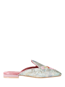 Kurt Geiger London Embroidered Mule Slippers, Multi, Multi