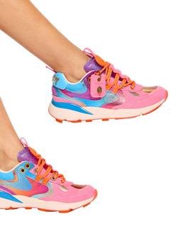Kurt Geiger London Kurt Slim Runner Trainers, Multi - view 2, Multi