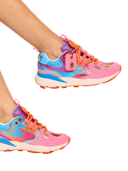 Kurt Geiger London Kurt Slim Runner Trainers, Multi - view 2, Multi