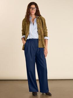 Baukjen Mika Pure Wool Trousers, French Navy