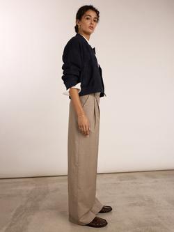 Baukjen Mika Pure Wool Trousers - view 2, Natural