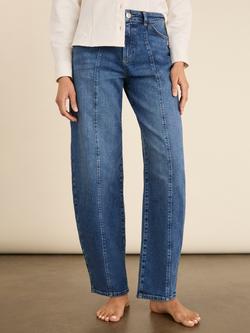 Baukjen Wyatt Barrel Leg Jeans, Washed Indigo - view 2, Washed Indigo