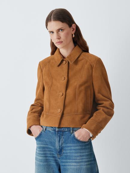 AND/OR Pure Suede Jacket, Tan, Tan