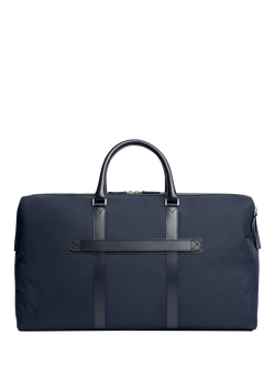 Carl Friedrik Large Twin Handle Weekender Bag - view 2, Navy