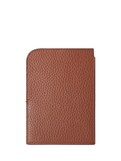 Carl Friedrik Clifton Full Grain Leather Passport Sleeve - view 2, Chestnut