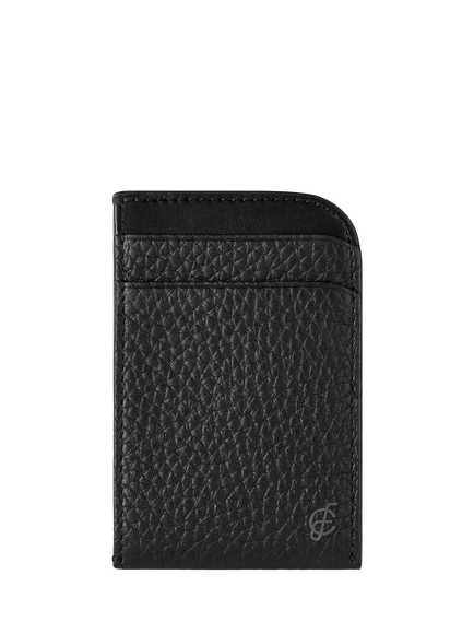 Carl Friedrik Foley Leather Card Holder, Black