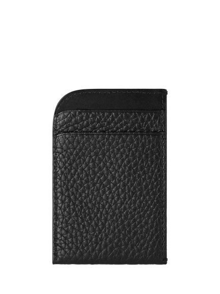 Carl Friedrik Foley Leather Card Holder - view 2, Black