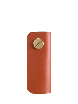 Carl Friedrik Slim Leather Key Organiser - view 2, Cognac