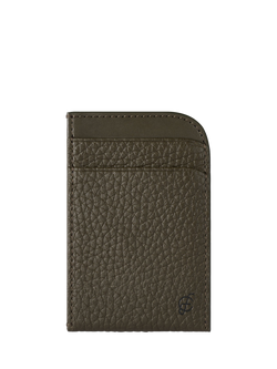 Carl Friedrik Foley Leather Card Holder, Dark Olive