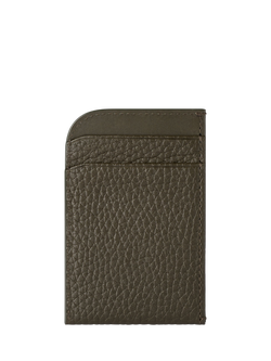 Carl Friedrik Foley Leather Card Holder - view 2, Dark Olive