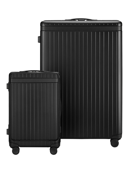 Carl Friedrik The Luggage Suitcase Set, Black/Black