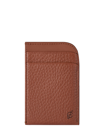 Carl Friedrik Foley Leather Card Holder, Chestnut