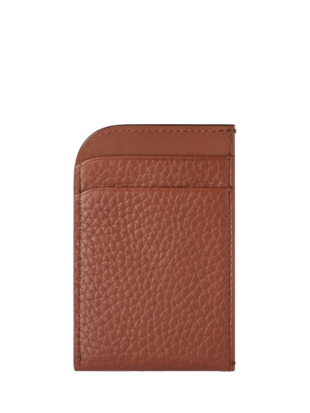 Carl Friedrik Foley Leather Card Holder - view 2, Chestnut