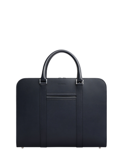 Carl Friedrik Palissy 15" Laptop Leather Briefcase, 10L, Navy