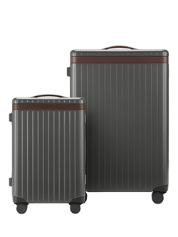 Carl Friedrik The Luggage Suitcase Set, Grey/Chocolate