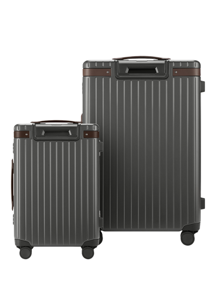 Carl Friedrik The Luggage Suitcase Set - view 2, Grey/Chocolate