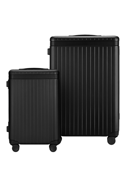 Carl Friedrik The Luggage Suitcase Set, Black/Black