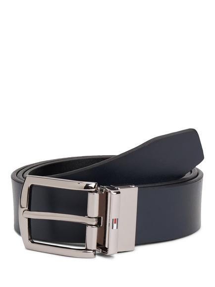 Tommy Hilfiger Reversible Leather Belt, Dark Blue