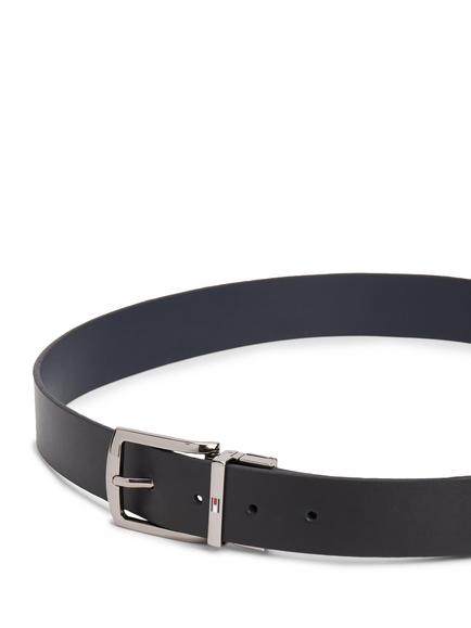 Tommy Hilfiger Reversible Leather Belt - view 2, Dark Blue