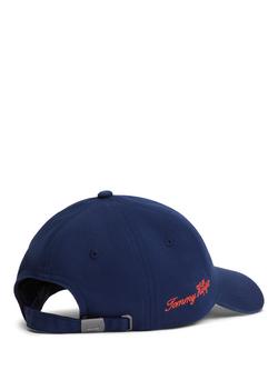 Tommy Hilfiger Cotton Embroidery Logo Baseball Cap - view 2, Navy/Orange