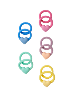 Small Stuff Kids' Sequin Sparkle Hair Accessory Set, Pack of 6, Pink/Multi - view 2, Pink/Multi