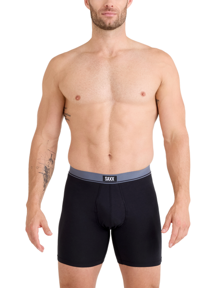 SAXX Essential Boxer Briefs, Pack of 3, Black Multi - view 2, Black Multi