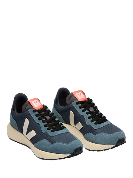 VEJA Paulistana Trainers, Blue/Multi - view 2, Blue/Multi