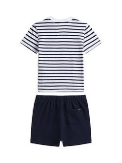 Tommy Hilfiger Baby Essential Striped T-Shirt and Shorts Set - view 2, Blue