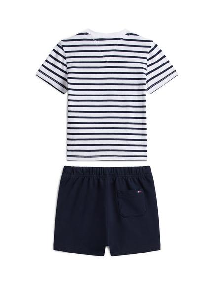 Tommy Hilfiger Baby Essential Striped T-Shirt and Shorts Set - view 2, Blue